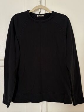 Buck Mason Black Terry Crewneck Sweatshirt